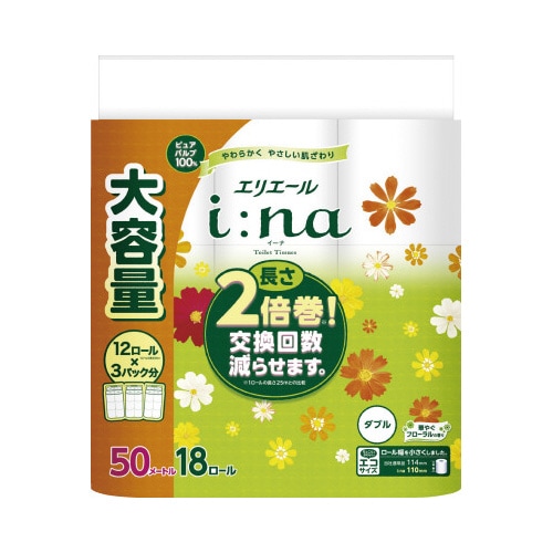 イーナトイレット 2倍巻18R ダブル×4