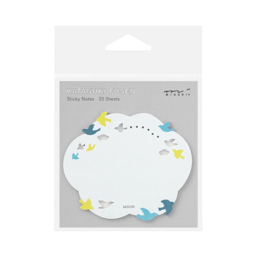 付せん紙 型抜き 鳥柄