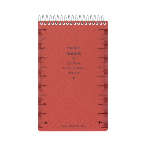 ルーラーメモ<M> 赤