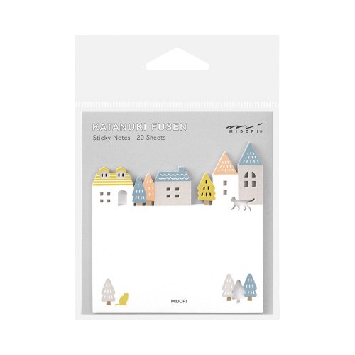 付せん紙 型抜き 街柄