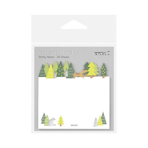 付せん紙 型抜き 森柄