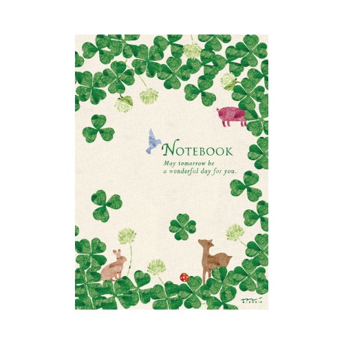 ノート<A5>クローバー柄