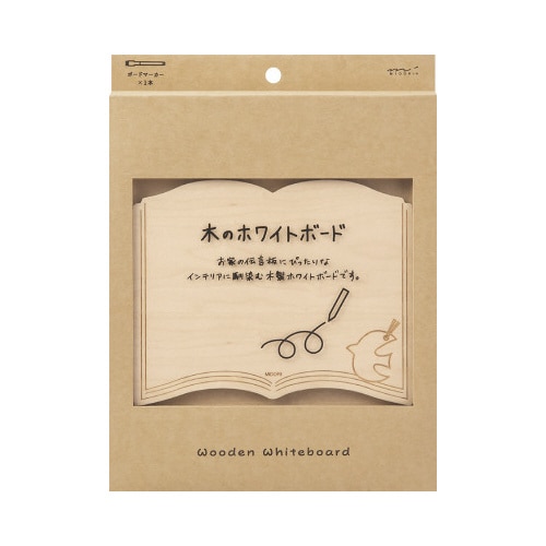 ホワイトボード<M> 木製 本柄