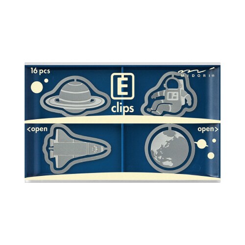 エッチングクリップス 宇宙柄