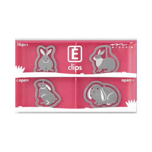 エッチングクリップス ウサギ柄