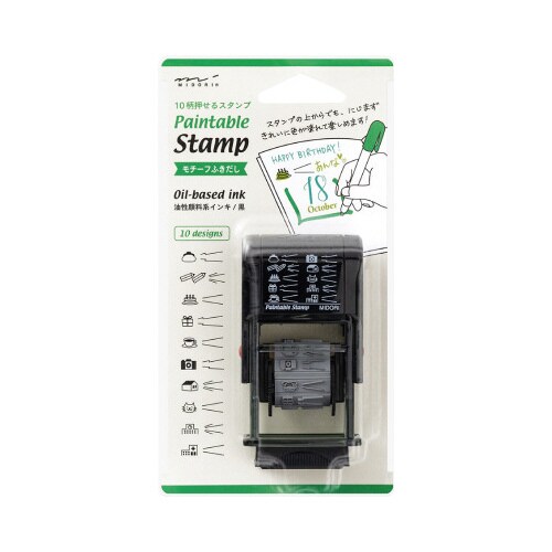 スタンプ 回転印 モチーフふきだし柄