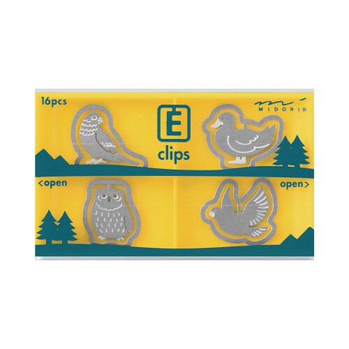 エッチングクリップス トリ柄