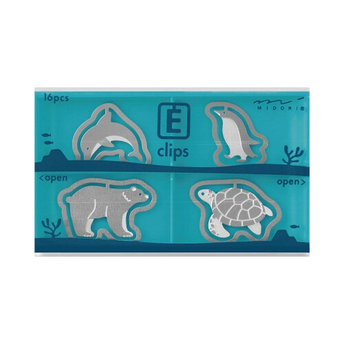 エッチングクリップス 水族館柄