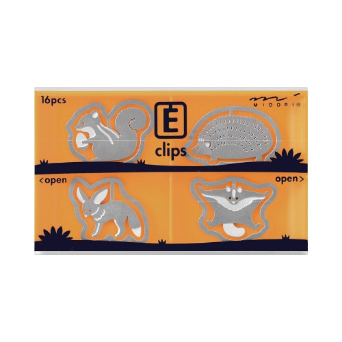 エッチングクリップス 小動物柄