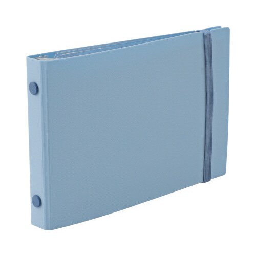 バインダーノートミニサイズイントゥーワン+Lブルー