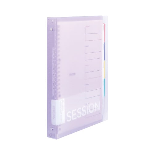 バインダーノートB5セッションライトパープル×4