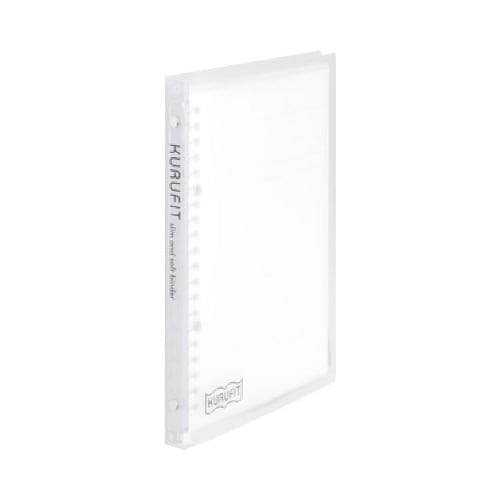 バインダーノート A5 クルフィット クリア×4