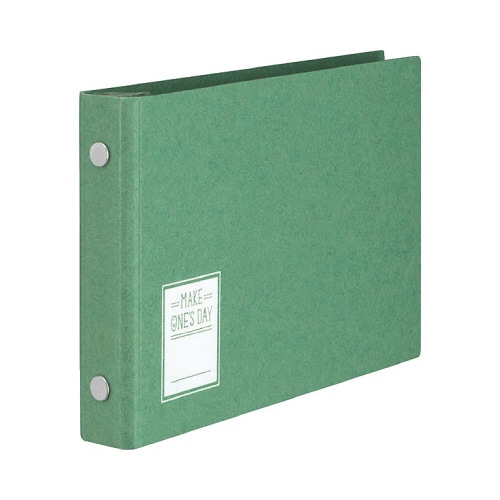 バインダーノートミニサイズメイクワンズデイ緑×4