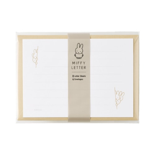 ミッフィー 横型レター ベージュ×5