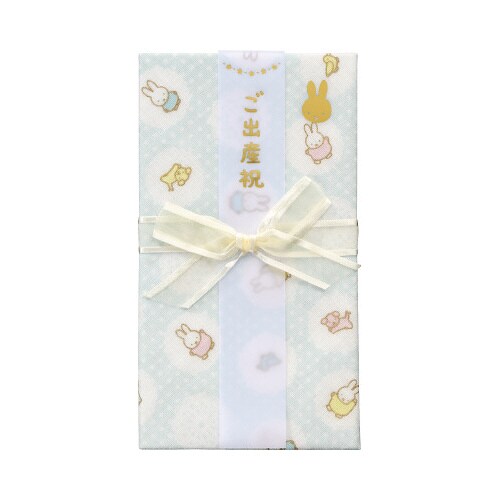 ミッフィー ガーゼハンカチ金封 ブルー×5