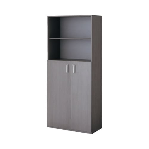 SK木製シェルフ 5段 下3段両開き BR