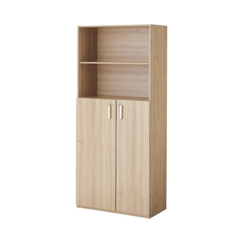 SK木製シェルフ 5段 下3段両開き NA