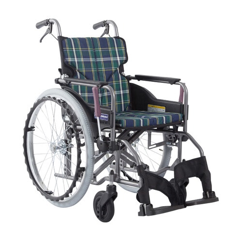 車いすモダンAスタイル(400mm)緑チェック