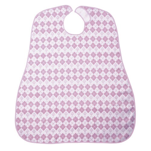 食事用エプロン(ダイヤピンク)