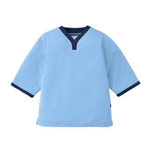 検診衣(S)301−41(ブルー×ネイビー)