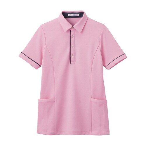 半袖ロングポロシャツ(3L)ブロッサムピンク