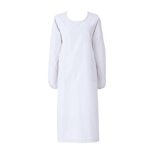 予防衣長袖(M)139−30(ホワイト)