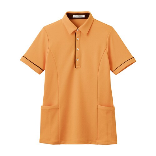 半袖ロングポロシャツ(L)サニーオレンジ