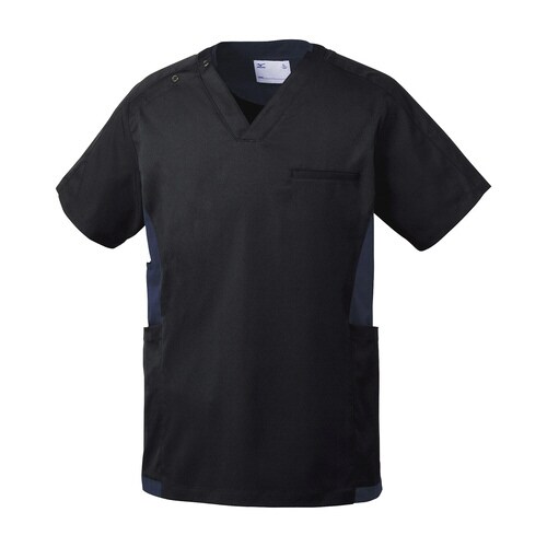 スクラブ(3L)C10(ブラック)