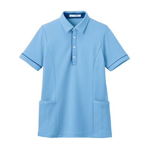 半袖ロングポロシャツ(LL)クリアスカイ