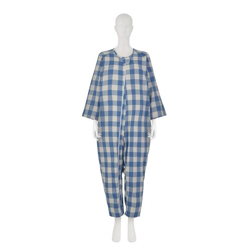 フドーねまきB厚手 S チェックブルー