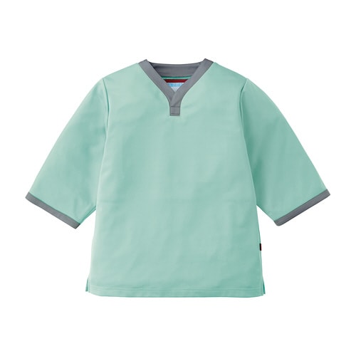 検診衣(S)301−42(ミント×グレー)