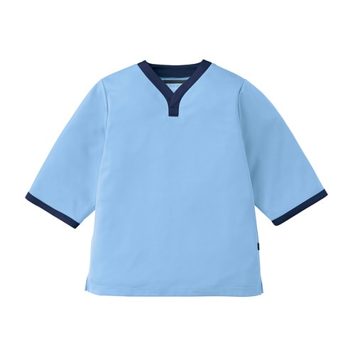 検診衣(3L)301−41(ブルー×ネイビー)