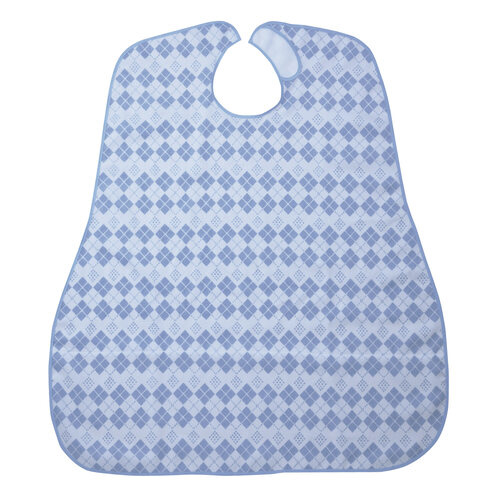 食事用エプロン(ダイヤブルー)