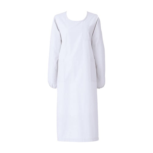 予防衣長袖(S)139−30(ホワイト)