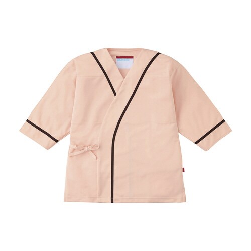 検診衣(3L)300−43(サーモン×ブラウン)