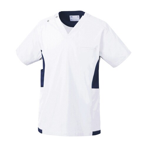 スクラブ(LL)C1(ホワイト)