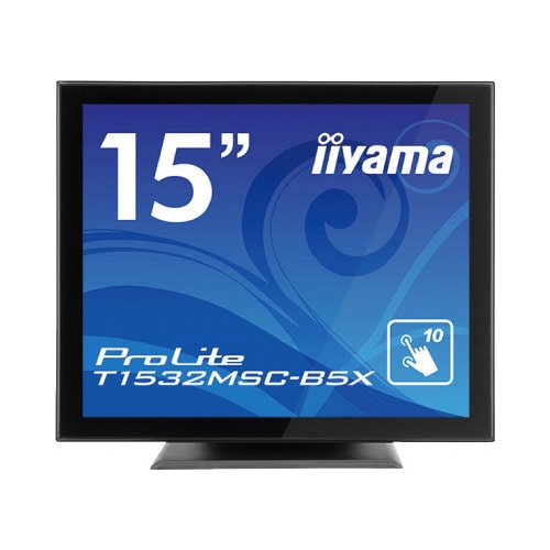 15型タッチパネル液晶ディスプレイ ブラック