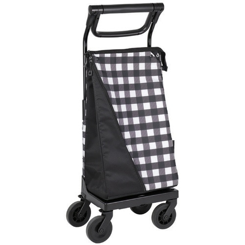 aカート ショッピング キャリー チェックブラック
