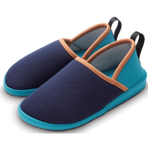 Rakudesuルームシューズ ネイビー S×3