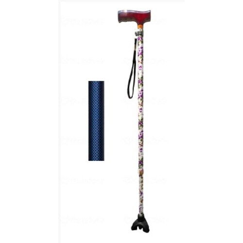 安心ステッキ さんさ 青チェック柄×2