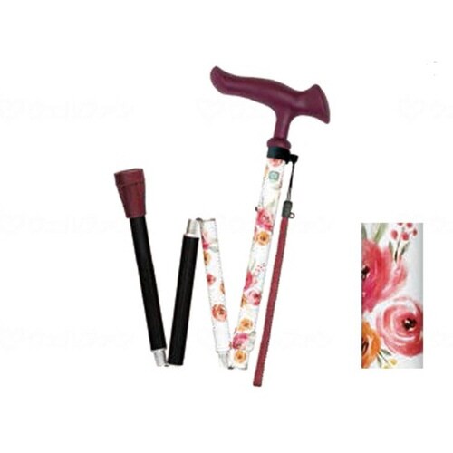 かるがもファム2 折畳 花柄ホワイト×2