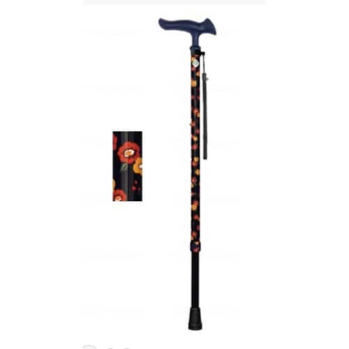 かるがもファム2 伸縮 花柄ネイビー×2