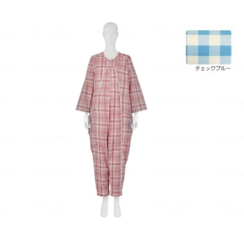 フドーねまきA 厚手 チェックブルー LL