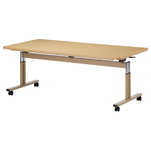 T字脚昇降式テーブル TR角型濃茶160×90cm