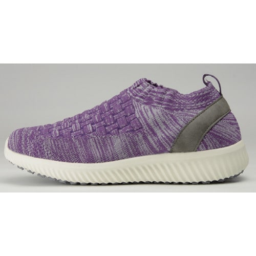 SaiSaiストレッチニットスニーカー 紫 LL