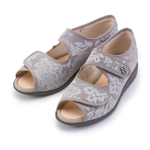 快歩主義L133SL グレージュガラ 24.0cm