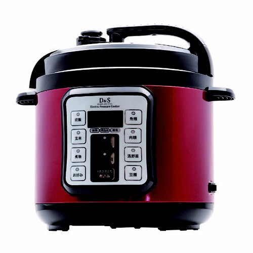 D&S電気圧力鍋 レッド 2.5L
