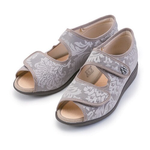 快歩主義L133SL グレージュガラ 25.0cm