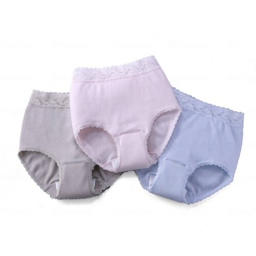 綿100%ソフトガーゼ失禁ショーツ3色組 M×2