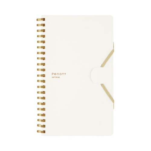 ソフトリングノートぺノット5mm方眼B6変形 白